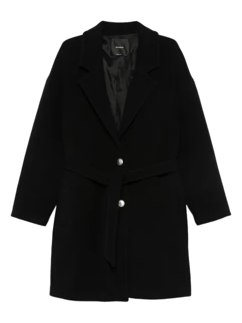 PINKO belted button-fastening coat