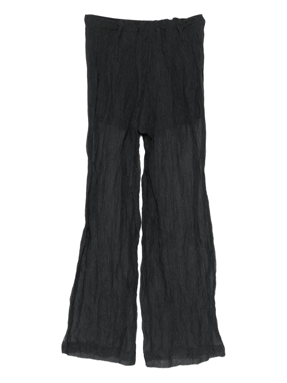 Alysi Broek met textuur - Zwart