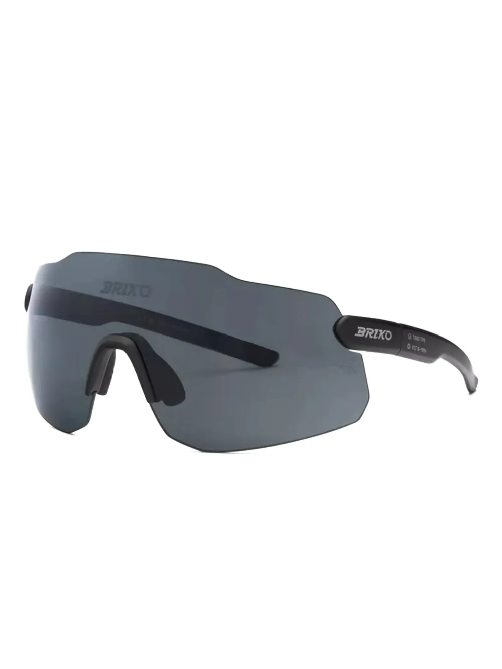 BRIKO shield geometric sunglasses - Zwart
