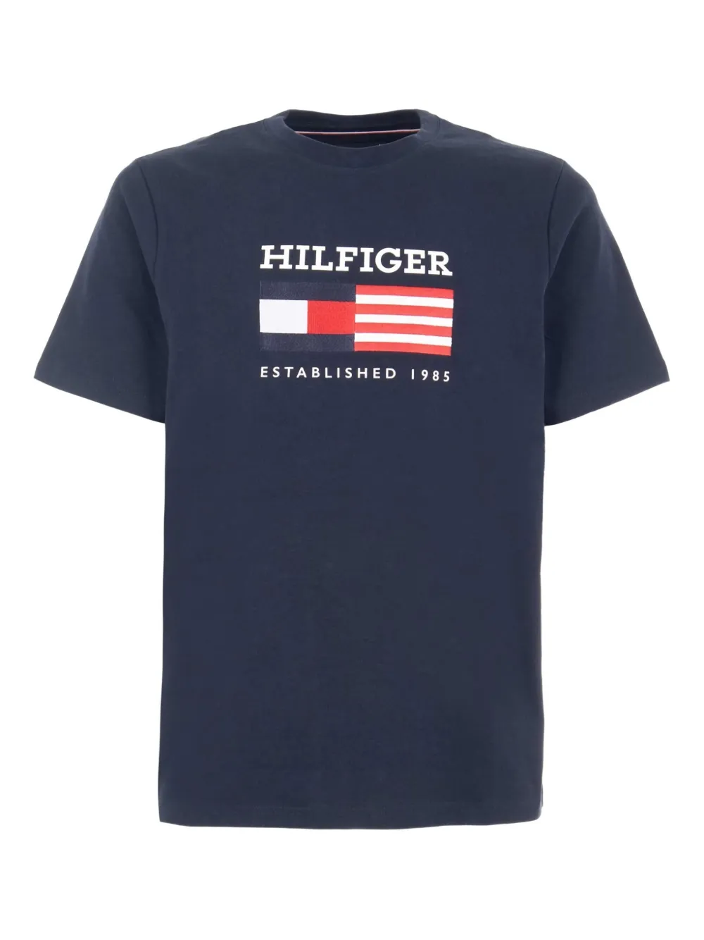 Tommy Hilfiger Hilfiger flag graphic T-shirt | Blue | Image 1