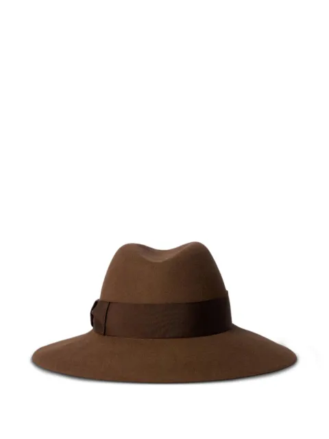 Borsalino felt-wool ribbon hat
