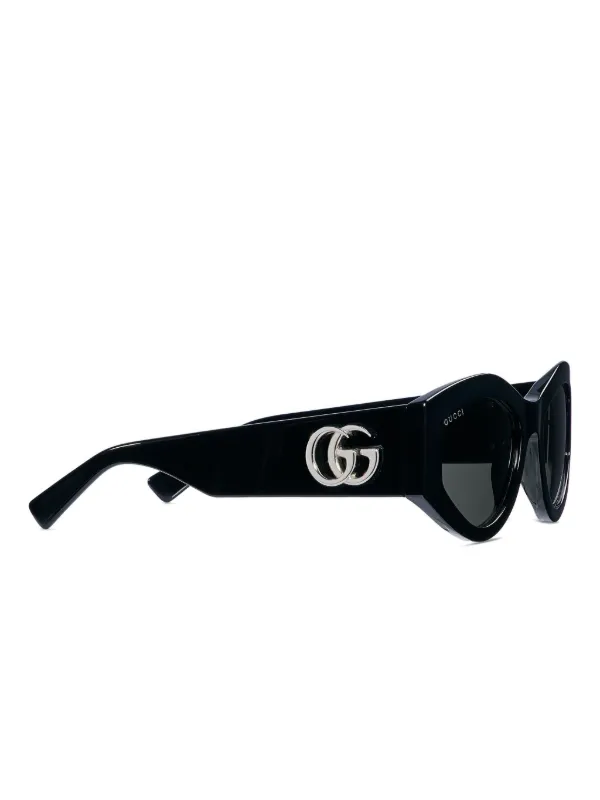 Gucci Eyewear ジオメトリックフレーム サングラス | ブラック