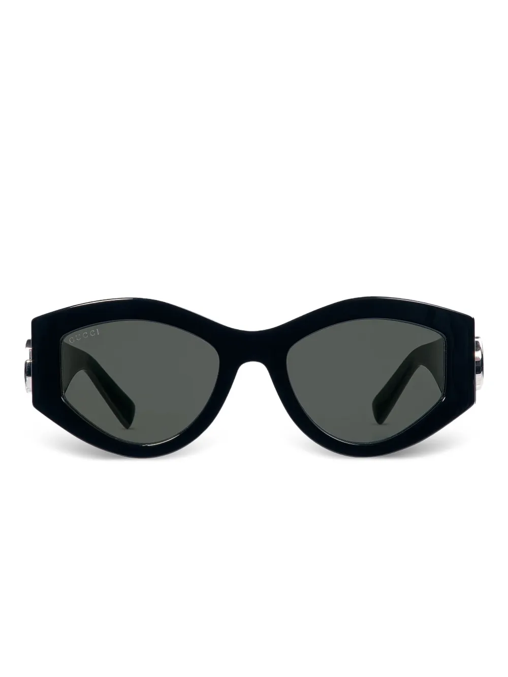 Gucci Eyewear geometric-frame sunglasses Zwart