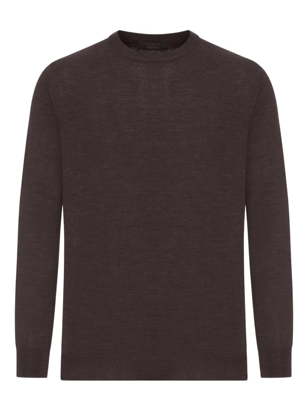 Zanone crew-neck long-sleeve top | Brown | Image 1