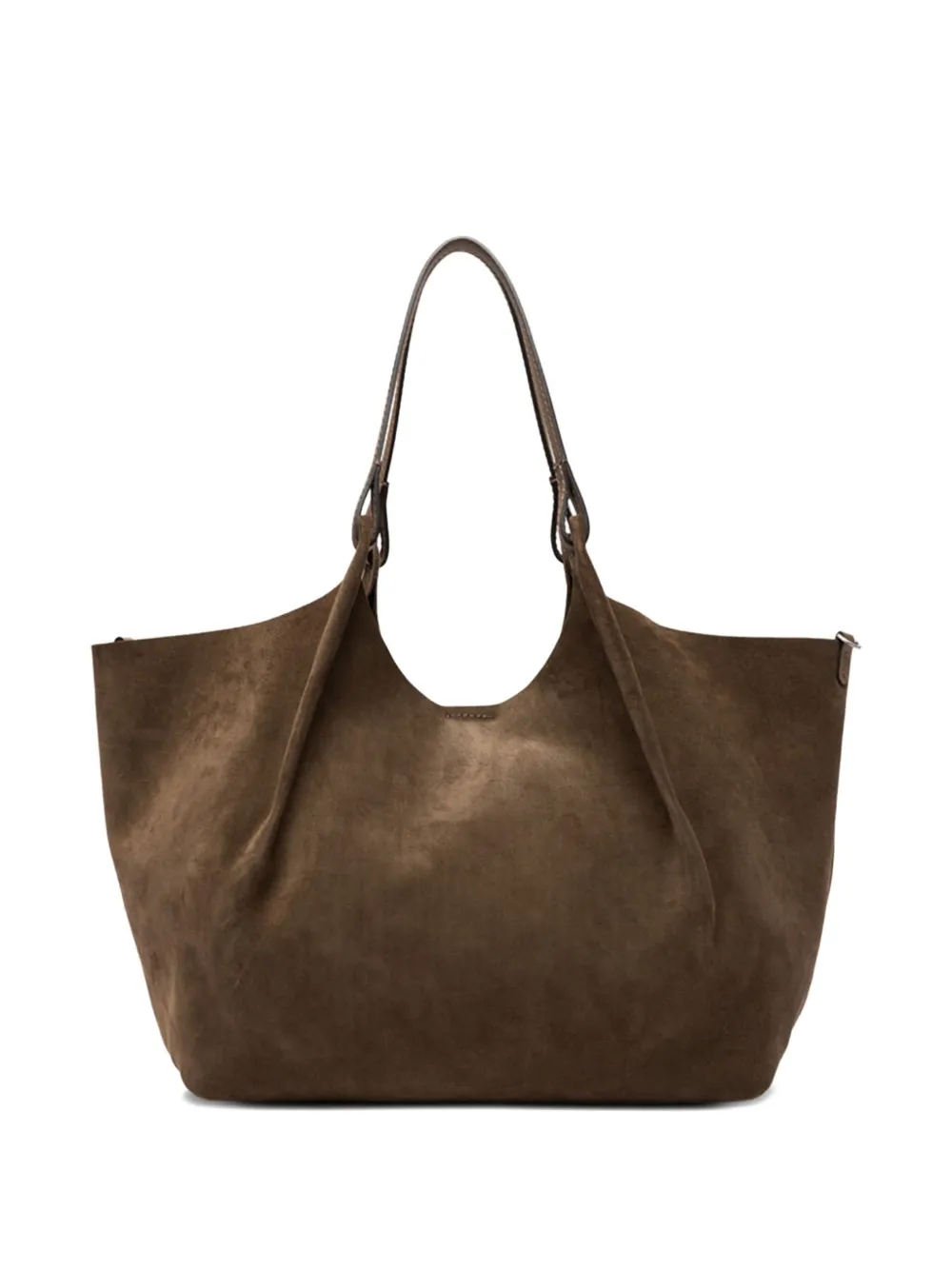 GIANNI CHIARINI Dua suede shoulder bag Bruin