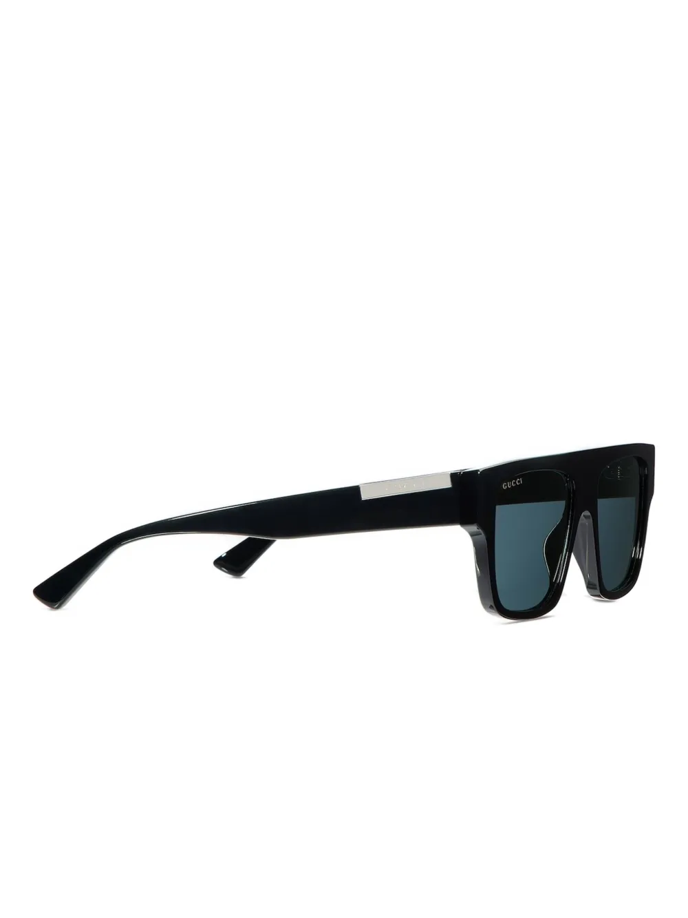 Gucci Eyewear Zonnebril met rechthoekig montuur Zwart