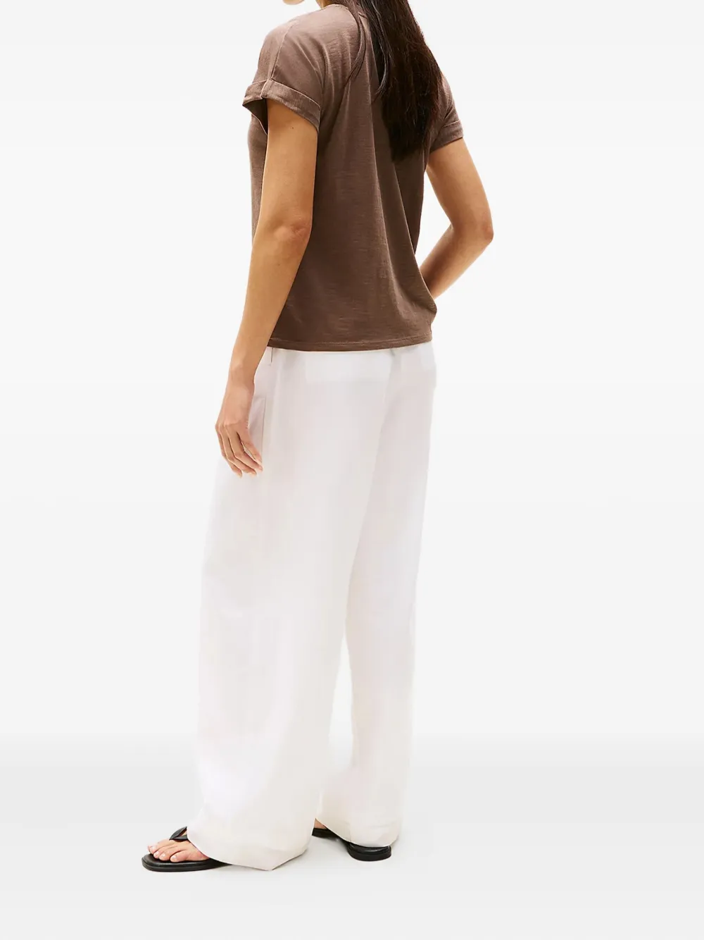 Tommy Hilfiger Katoenen T-shirt Bruin