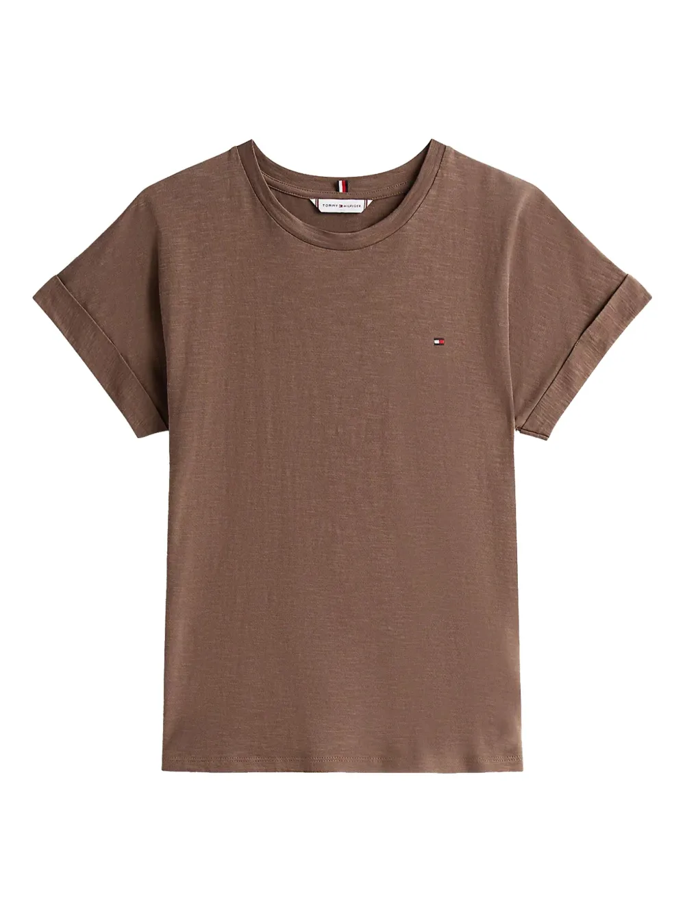 Tommy Hilfiger Katoenen T-shirt Bruin