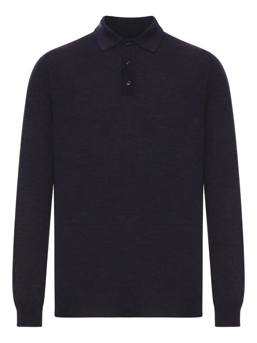 Zanone long-sleeve polo shirt | Black | Image 1