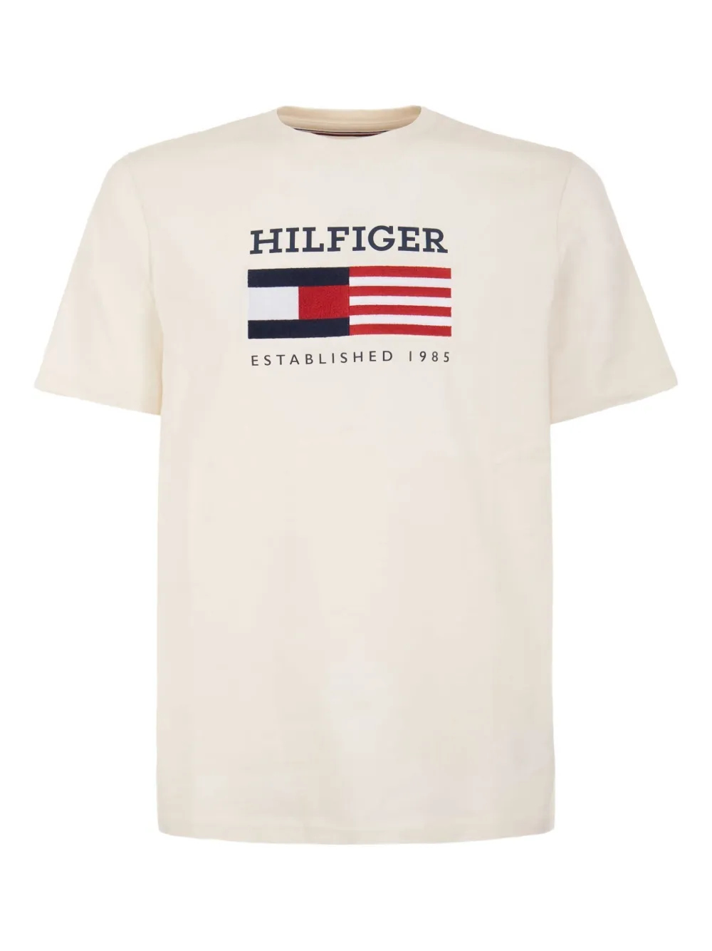 Tommy Hilfiger flag logo T-shirt | Neutrals | Image 1