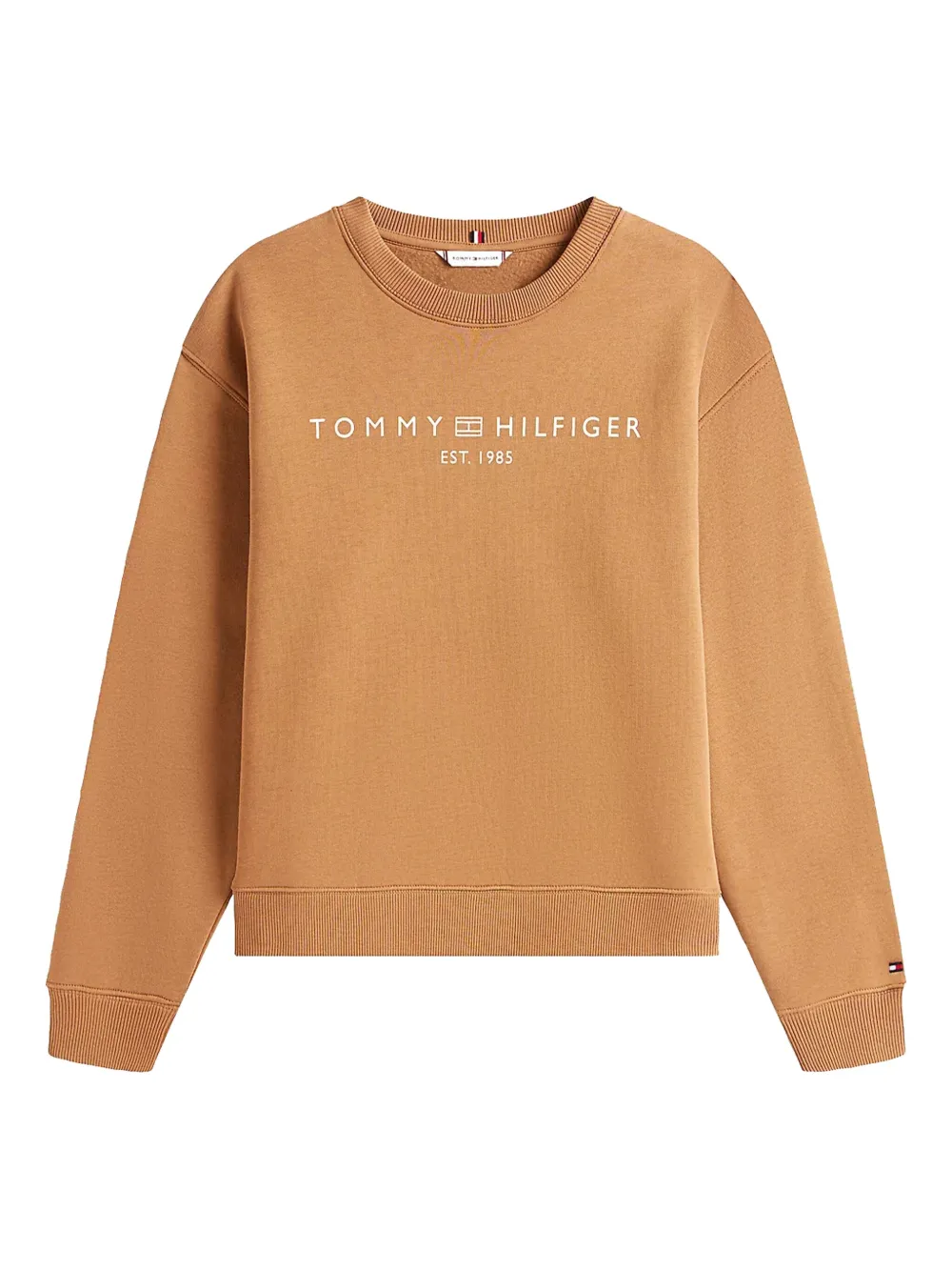 Tommy Hilfiger logo-print sweatshirt - ブラウン Tommy Hilfiger logo-print sweatshirt - ブラウン