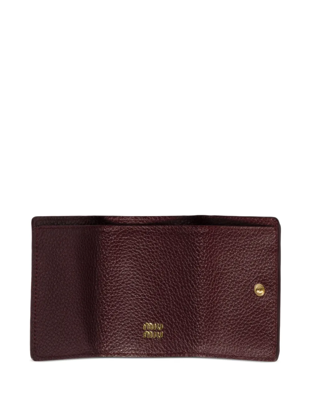 Miu Leren portemonnee Rood