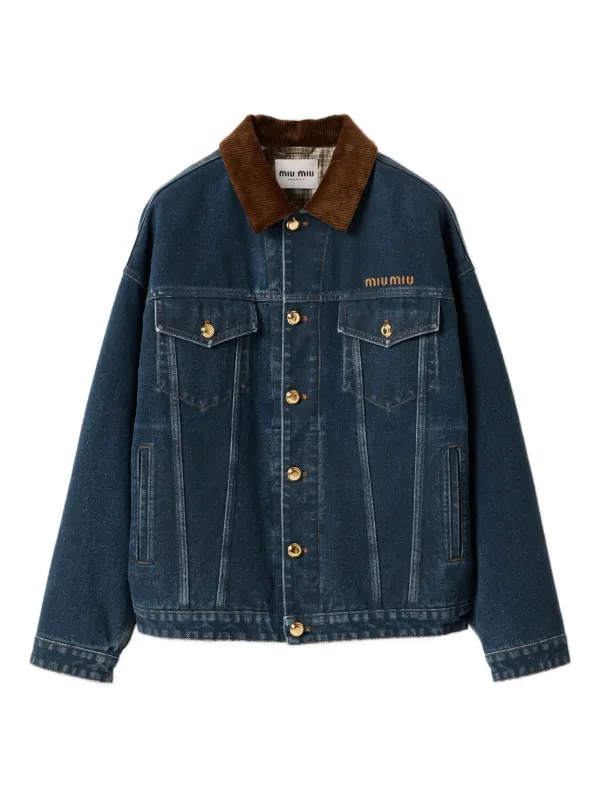 ジャケット・アウター 2015AW miumiu floral denim jacket Women's Denim jacket | MIU MIU | 24S