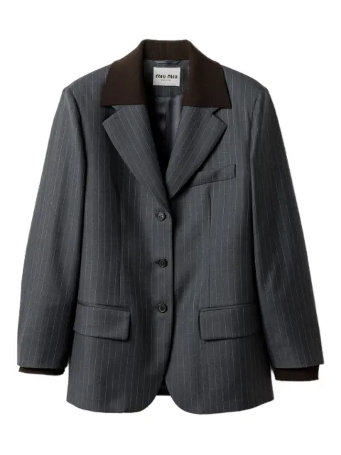 Miu Miu pinstripe lapel jacket