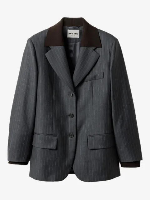 Miu Miu single-breasted pinstripe jacket