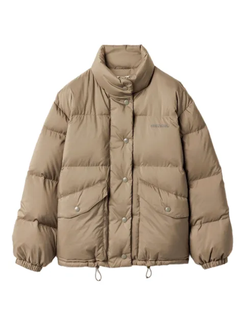 Miu Miu ring-collar padded jacket