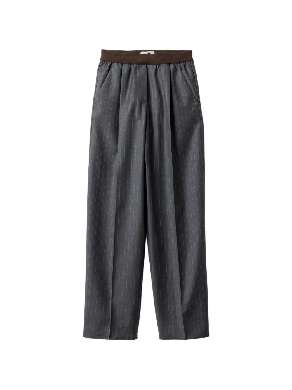 Miu Broek met krijtstreep Grijs