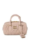 Miu Miu Arcadie matelassé leather tote bag - Pink