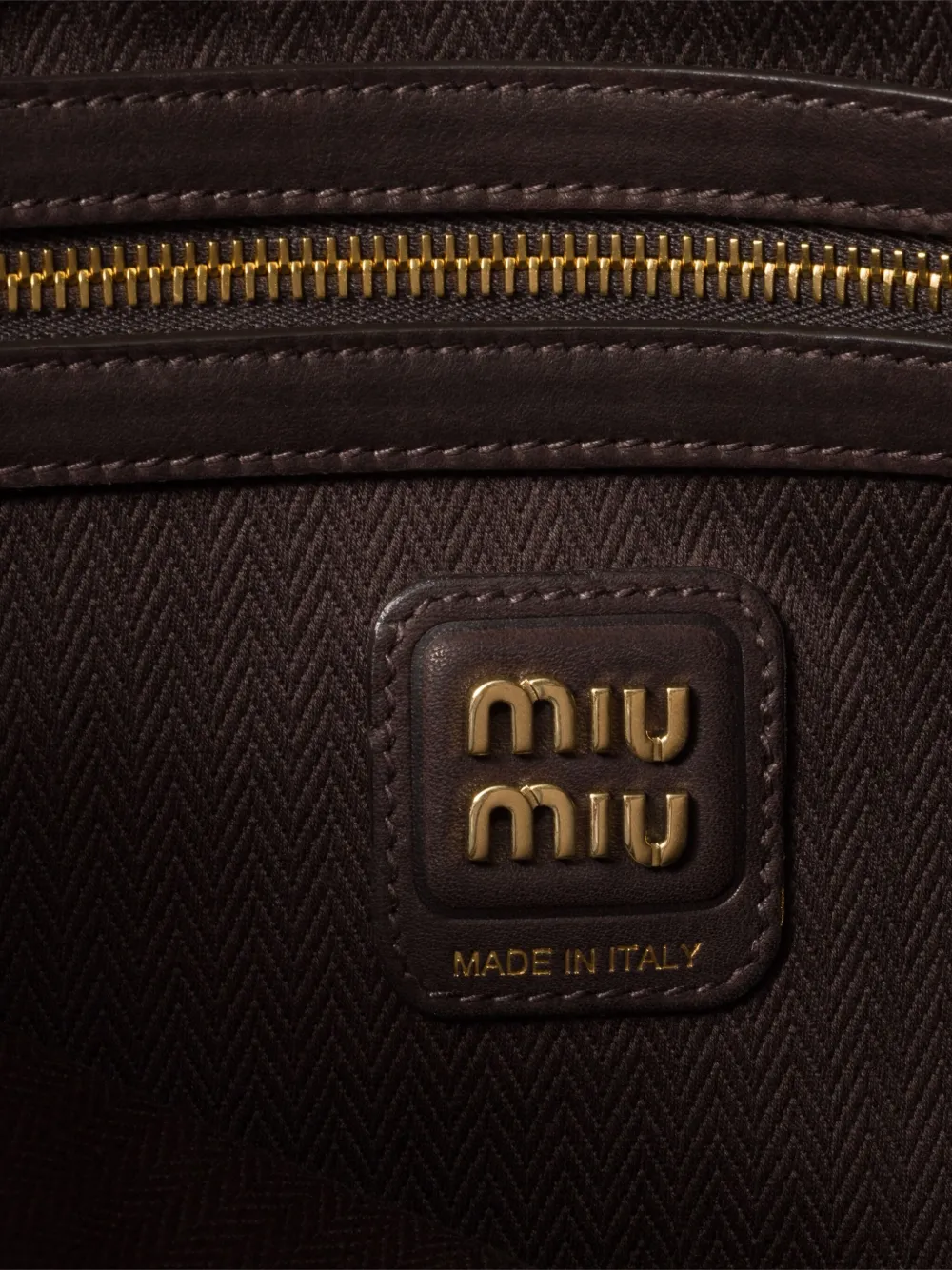 Miu Miu Ivy Suede Shoulder Bag In Brown