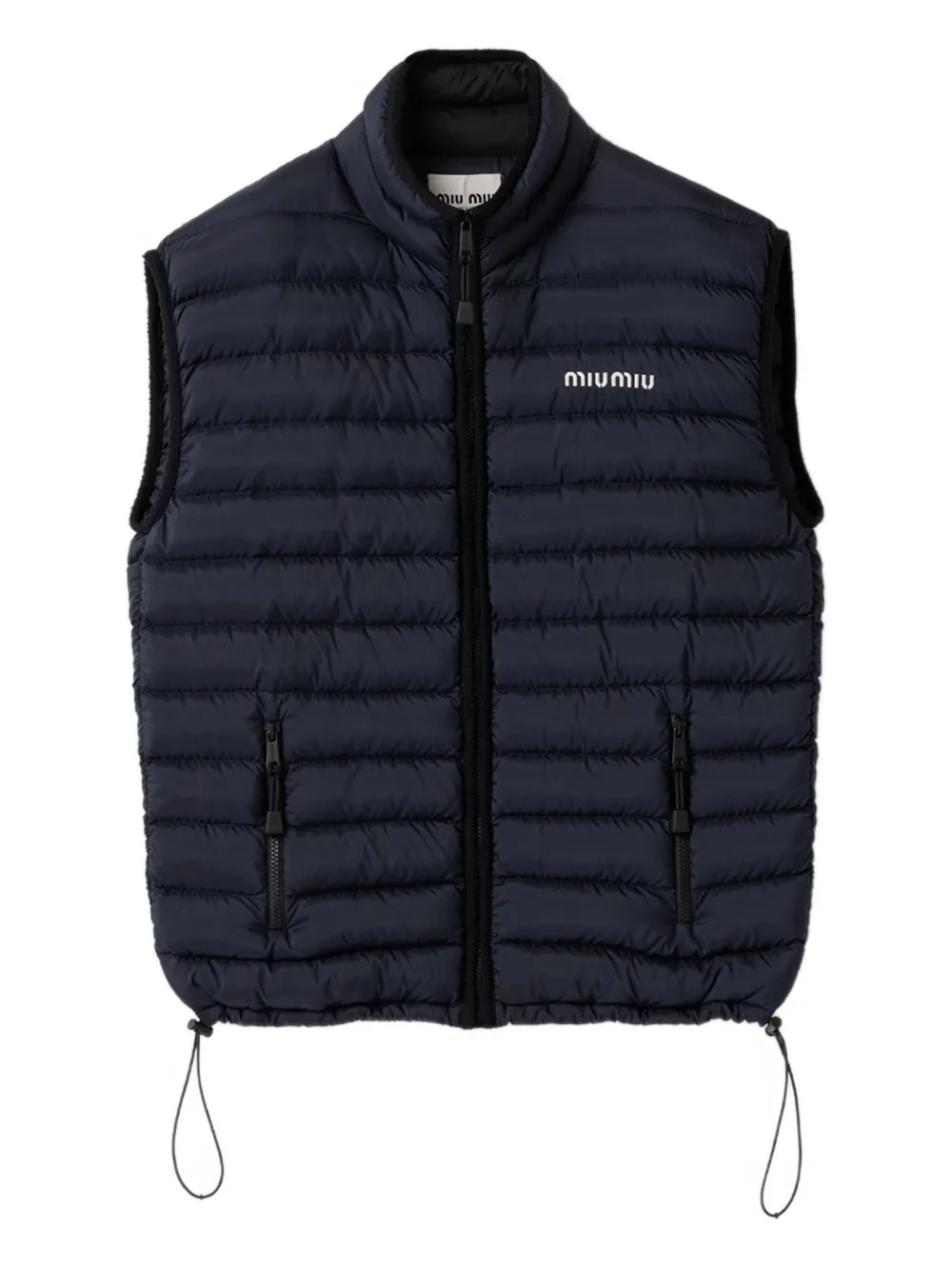 Miu Bodywarmer met opstaande kraag Blauw