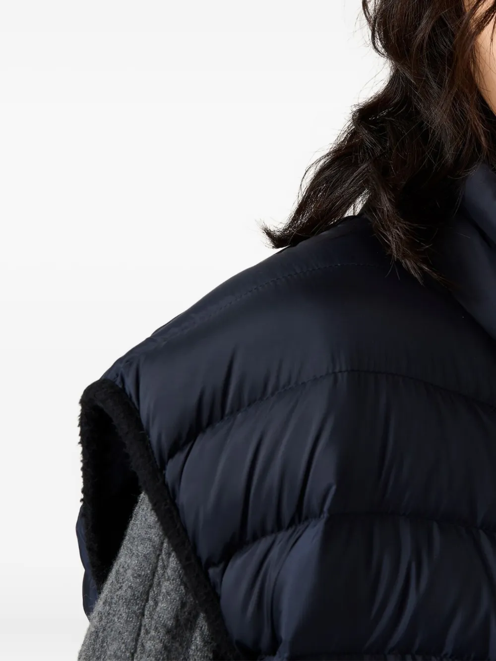 Miu Bodywarmer met opstaande kraag Blauw