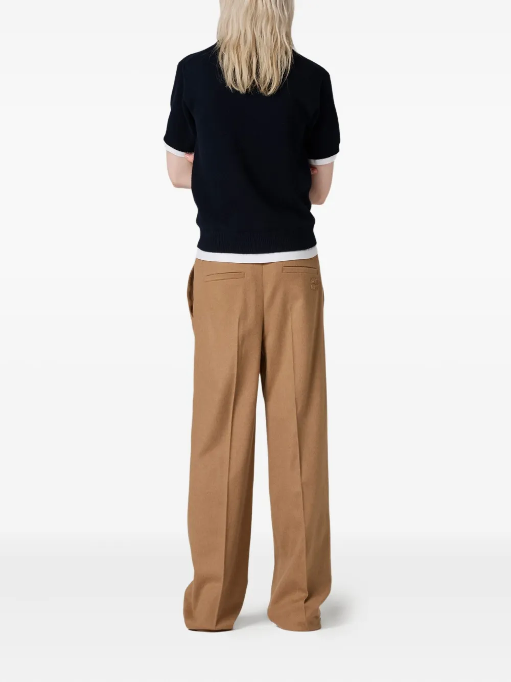 Miu T-shirt met ronde hals Blauw