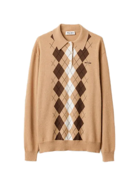Miu Miu — cashmere polo shirt