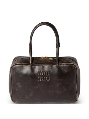 Miu Miu Arcadie Matelassé Tote Bag | Black | FARFETCH