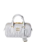 Miu Miu Arcadie matelassé leather tote bag - Grey