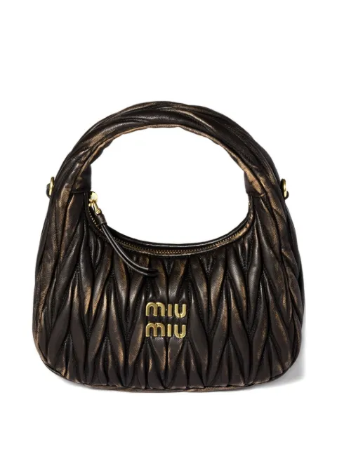 Miu Miu Wander matelassé leather shoulder bag