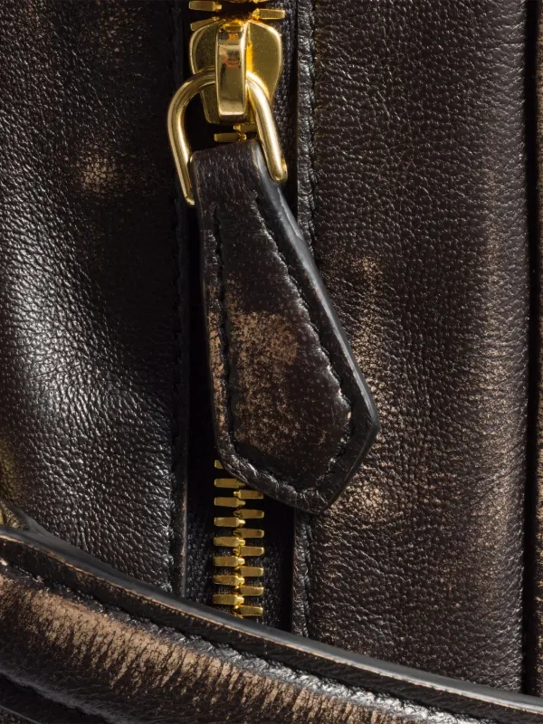 Miu Miu Pocket logo-embossed Tote Bag | Brown | FARFETCH