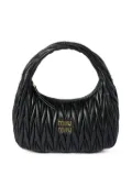 Miu Miu Wander matelassé leather tote bag - Black