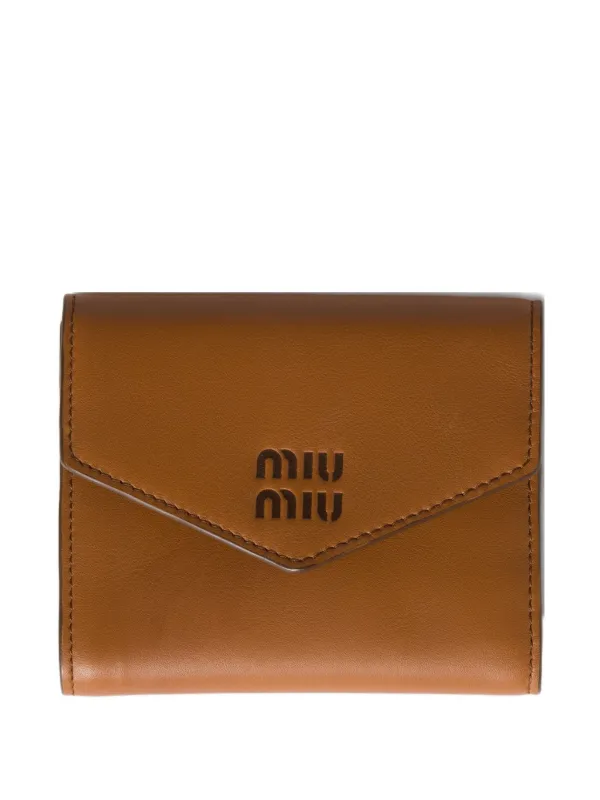小物 Archive miu miu leather wallet Braun 小物 Archive miu miu leather wallet Braun Miu Miu Leather