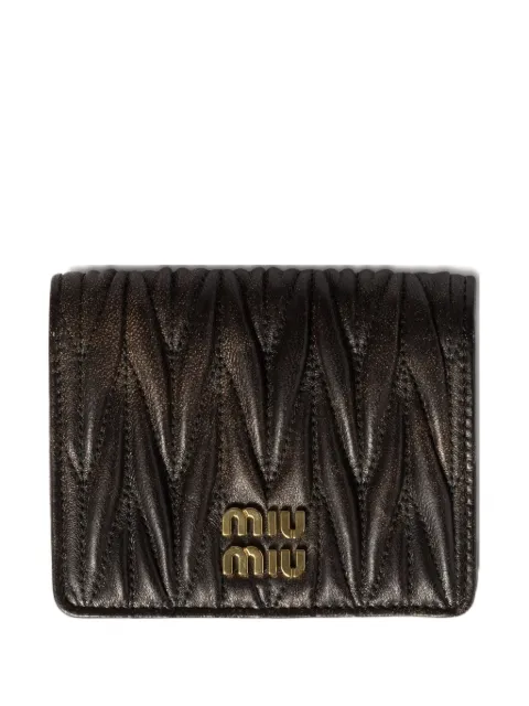 Miu Miu matelassé leather wallet