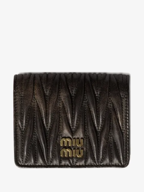 Miu Miu small matelassé nappa leather wallet