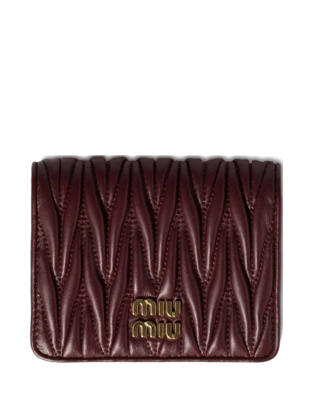 Miu Miu matelassé leather wallet | Red | Image 1