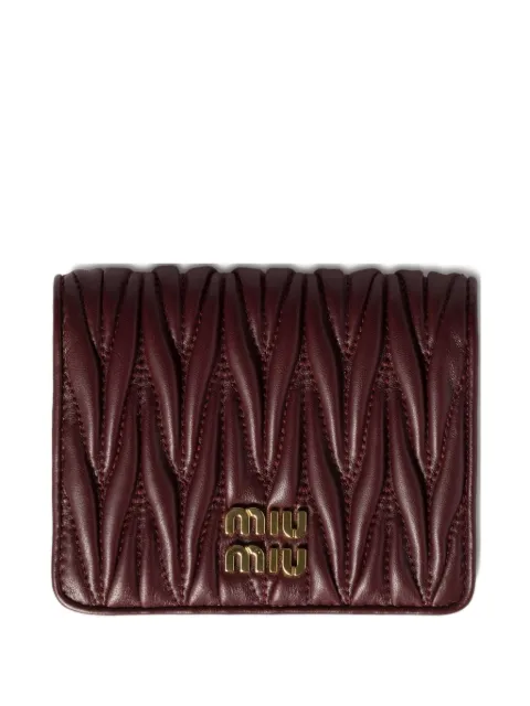 Miu Miu matelassé leather wallet