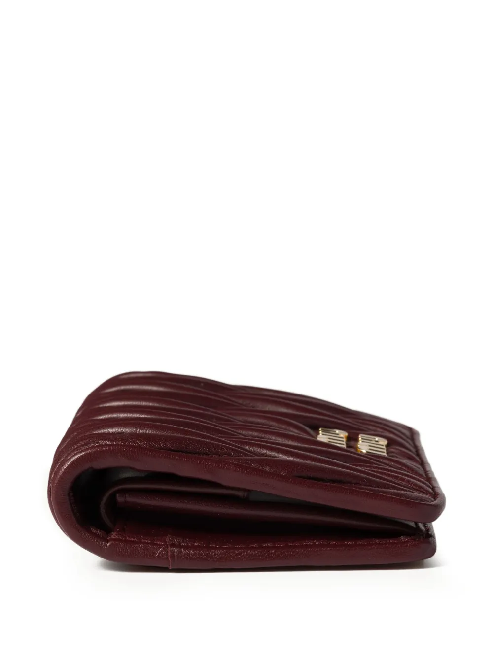 Miu Leren portemonnee Rood