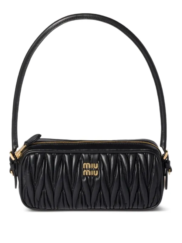 MIU MIU ブラック ショルダーバッグ Miu Miu ショルダーバッグ | ブラック | FARFETCH JP