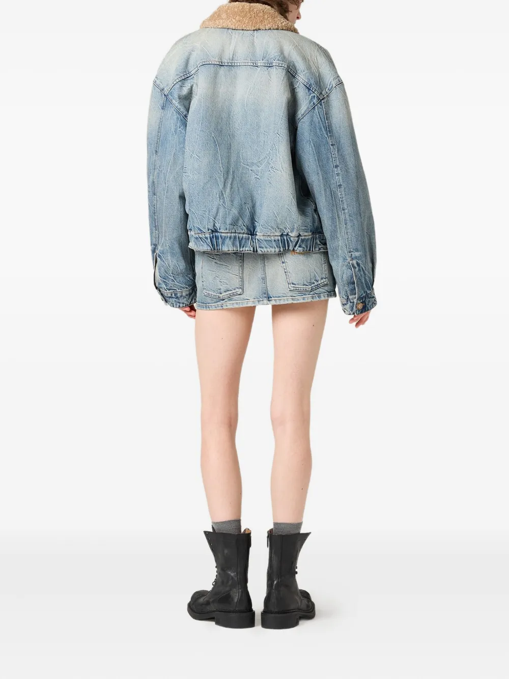 Miu Denim jack Blauw