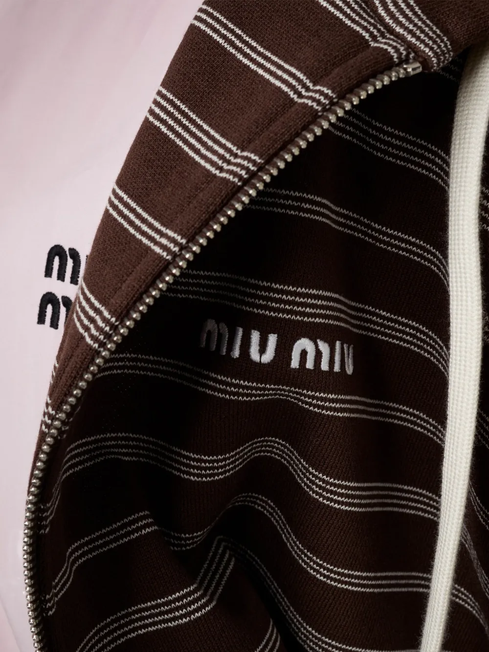 Miu Sweater met capuchon Bruin