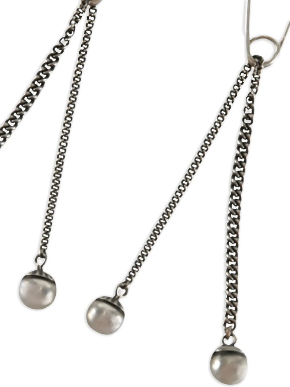 WERKSTATT:MÜNCHEN safety-pin chain earrings | Women | Image 2