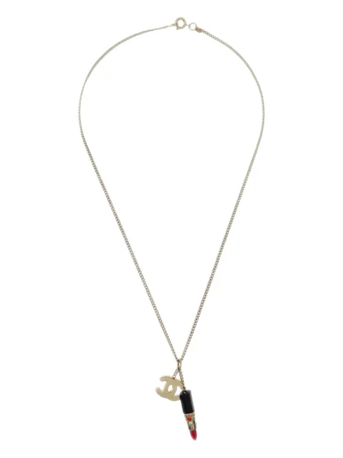 Collier à pendentif rouge à lèvres (2004) - CHANEL Pre-Owned - Modalova