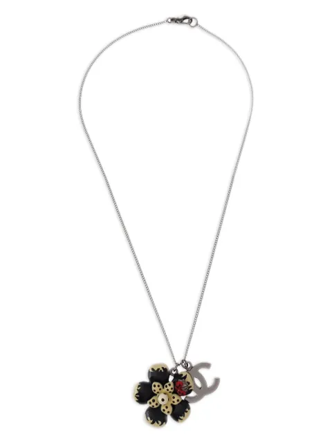 CHANEL Pre-Owned 2006 Interlocking CC logo-pendant necklace 