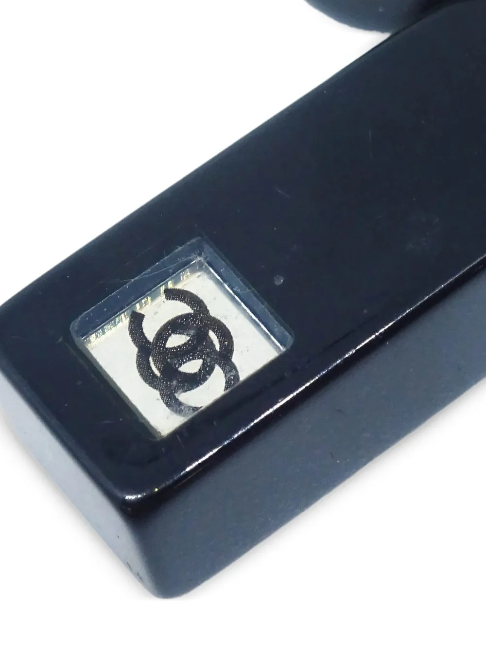 CHANEL Pre-Owned 2001 rectangular dangle earrings | Image 2