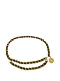 CHANEL Pre-Owned 1994 medallion-chain belt - Black