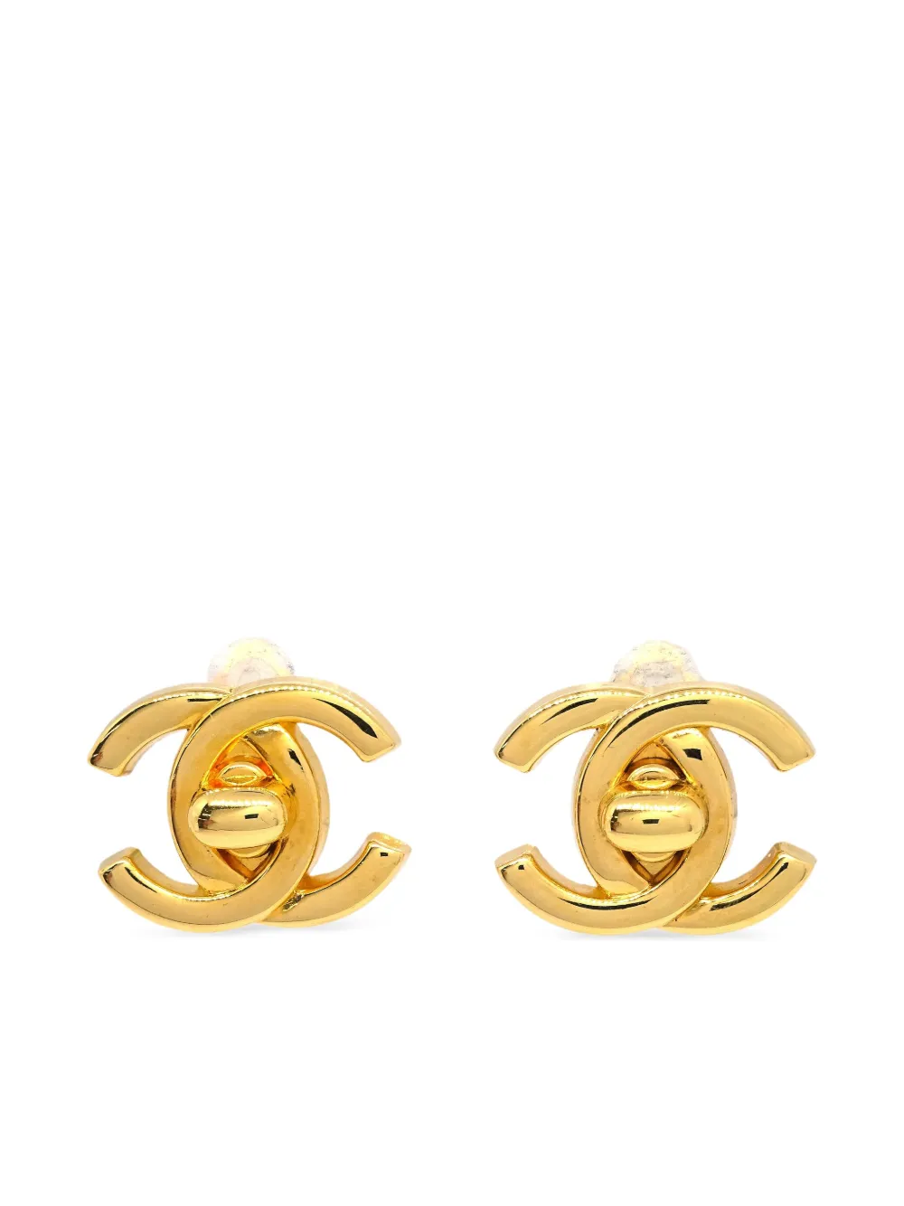 1996 CC Turnlock earrings