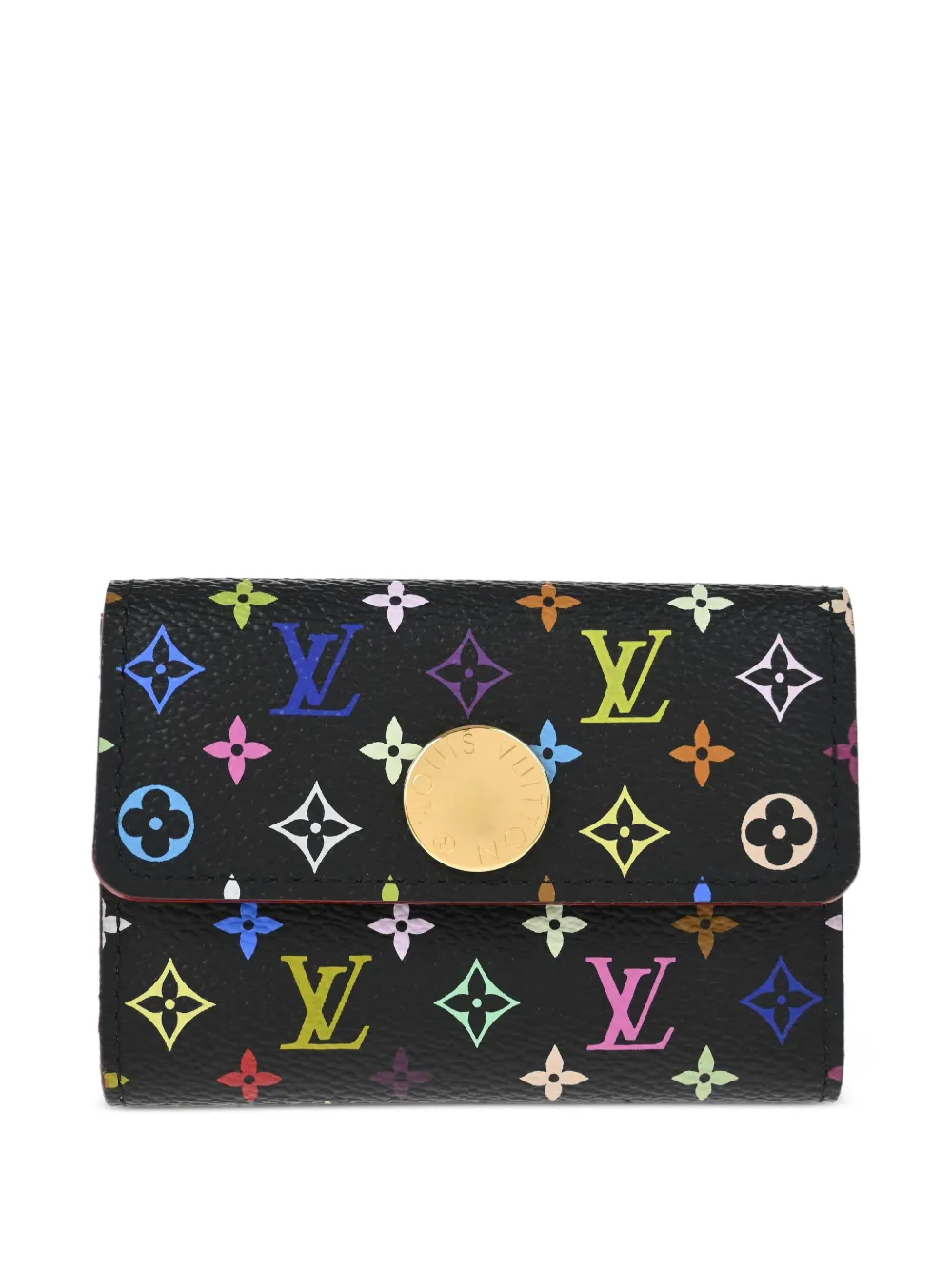 Pre-owned Louis Vuitton 2006 Porte Monnaie Cozy Coin Wallet In Black