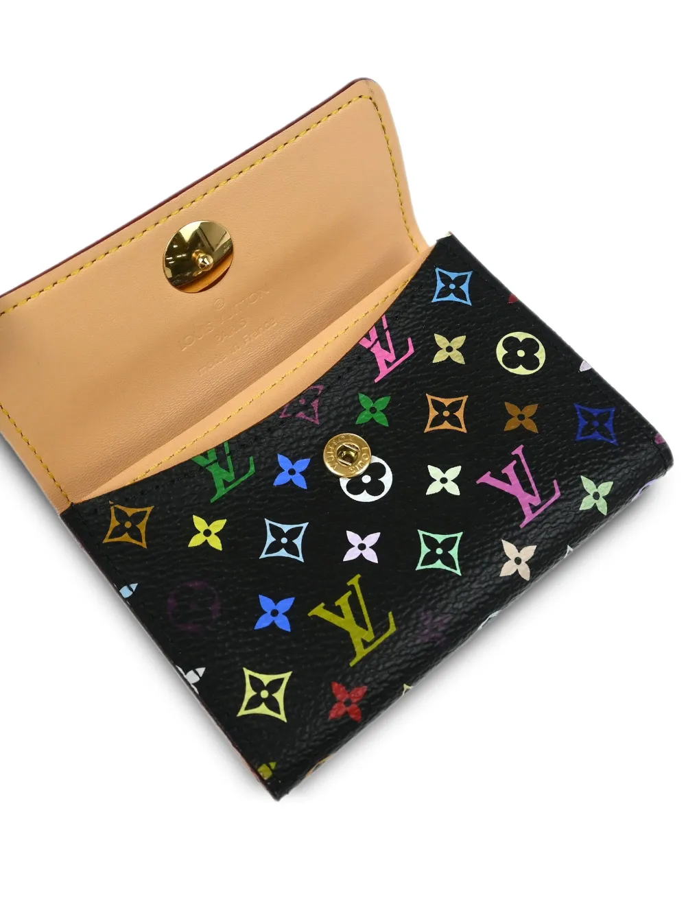Pre-owned Louis Vuitton 2006 Porte Monnaie Cozy Coin Wallet In Black
