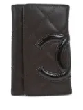 CHANEL Pre-Owned 2006 Cambon quilted key case - Brown